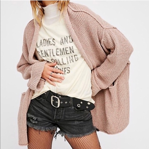 Free People Sweaters - Free People Low Tide Cardigan in Rose Blush
